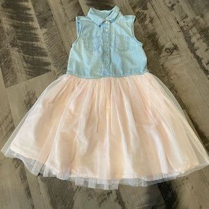Chambray tutu dress